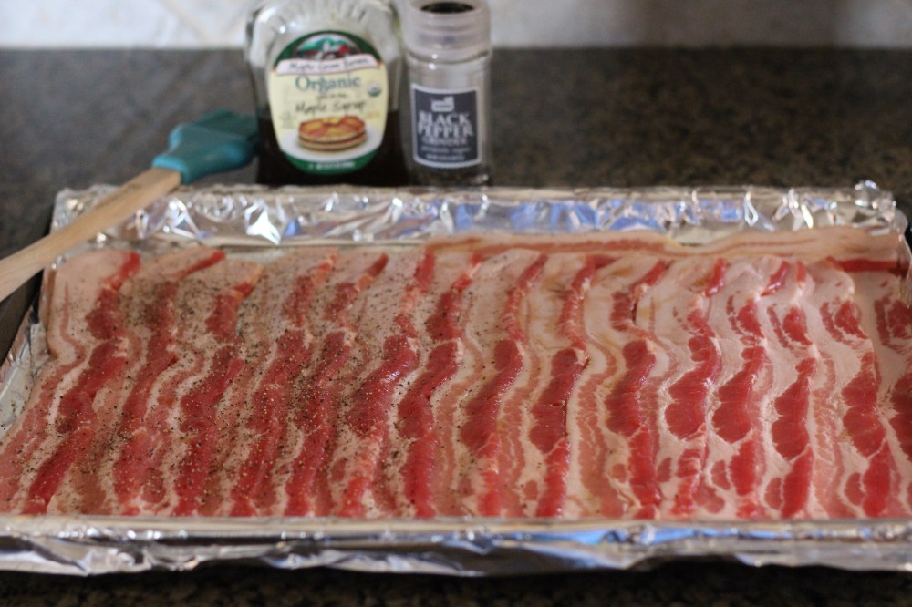 Layered Thick Cut Oven Roasted Bacon