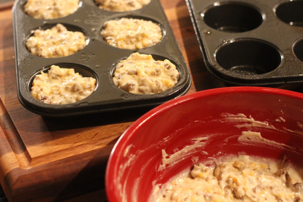 Sausage & Cheese Muffin Batter