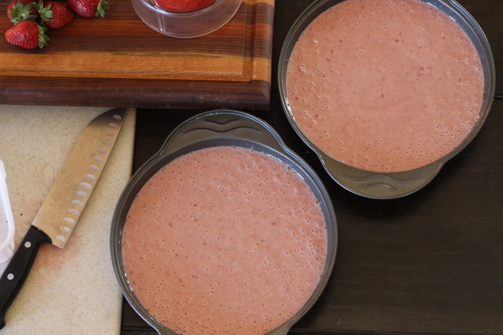 Strawberry Cake BEFORE the Oven