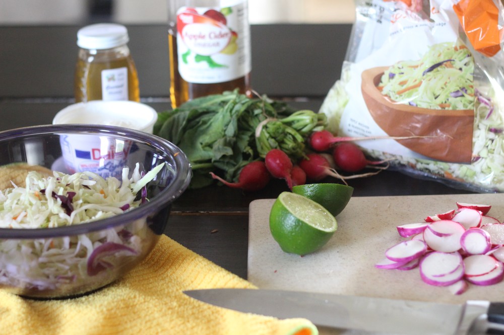 Lime, Radish Slaw