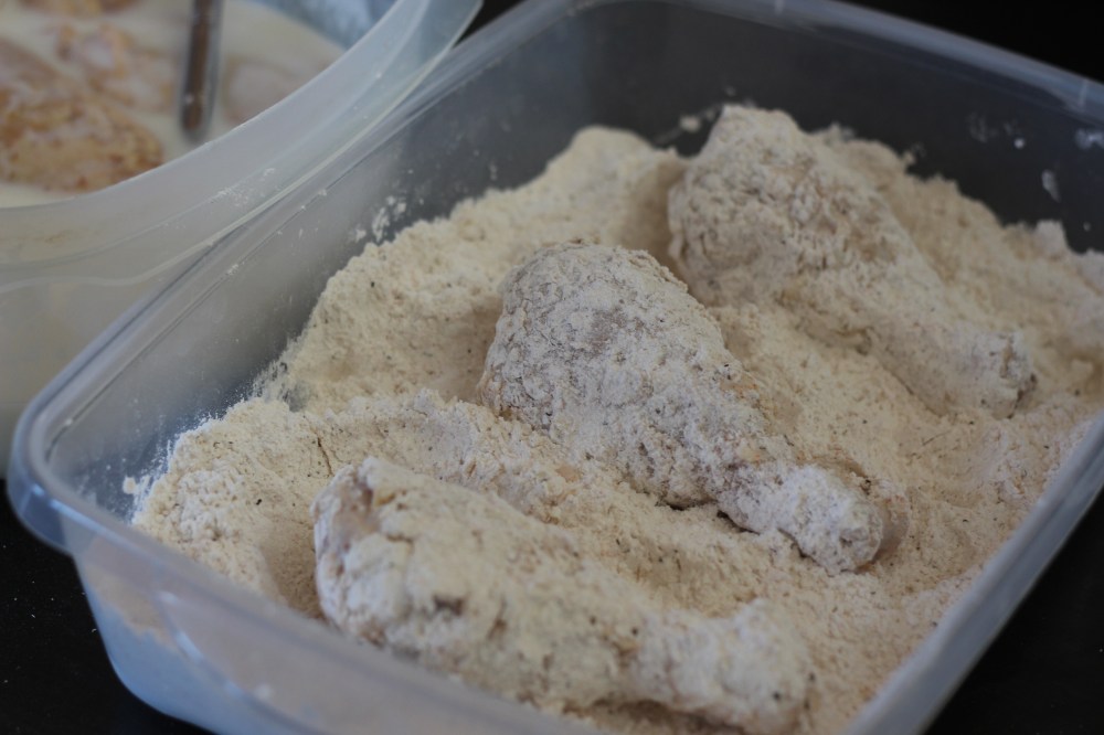 Flour Battered Chicken Legs